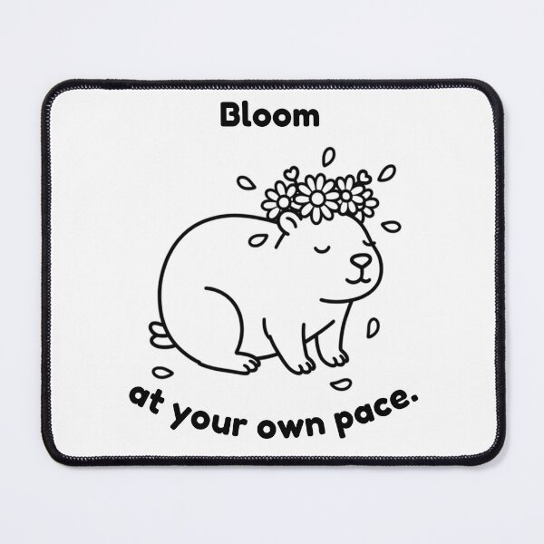 Item preview, Bloom Capybara – Simple Minimalist Animal Design designed and sold by PAPIRO SIGLO XXI.