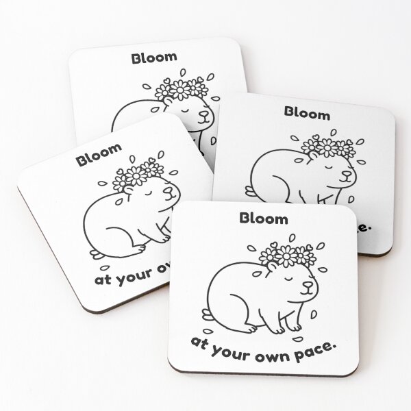 Item preview, Bloom Capybara – Simple Minimalist Animal Design designed and sold by PAPIRO SIGLO XXI.