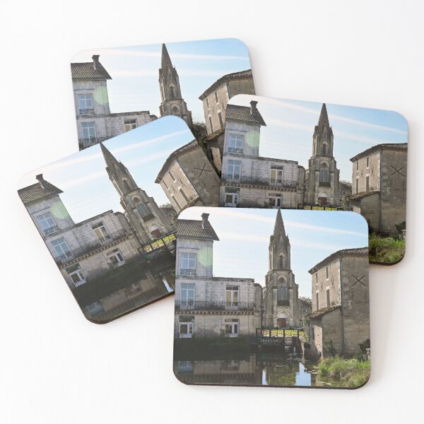 Item preview, Aigre, France, church and pond designed and sold by JonDelorme.