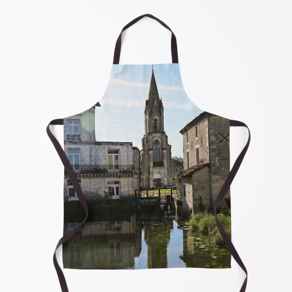 Item preview, Aigre, France, church and pond designed and sold by JonDelorme.
