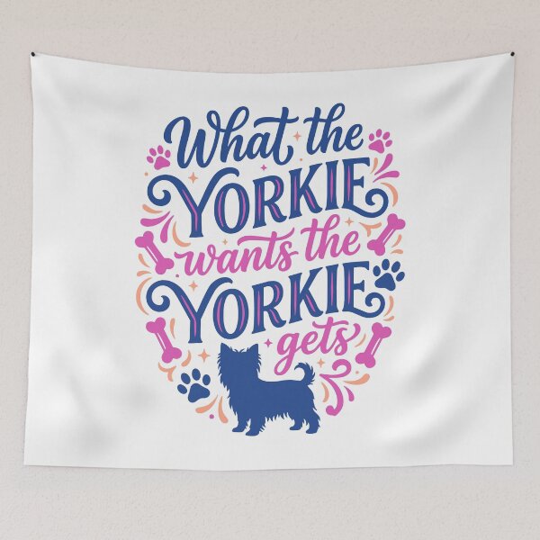 Item preview, What the Yorkie Wants the Yorkshire Terrier Gets designed and sold by AntiqueImages.