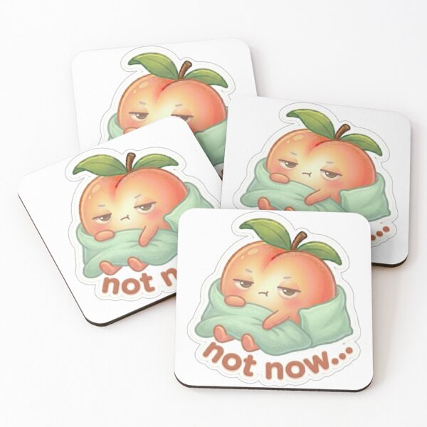 Item preview, Mood Core Peach Pack — Soft Daily Emotion Stickers (not now...) designed and sold by Dakochaaan.