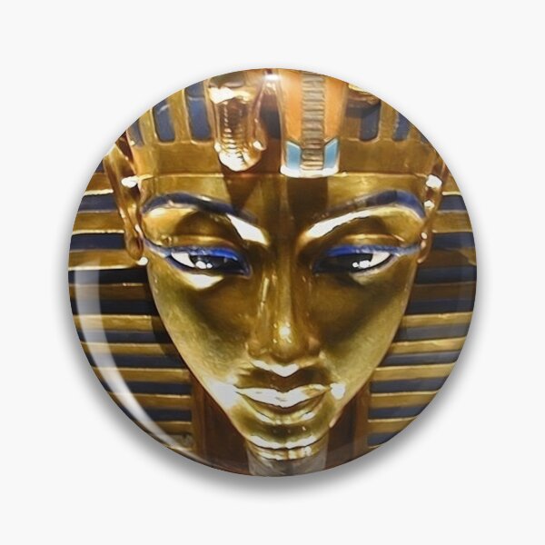 Item preview, Ancient Egyptian King Tut Mask – Golden Pharaoh Art designed and sold by GulfSignature.