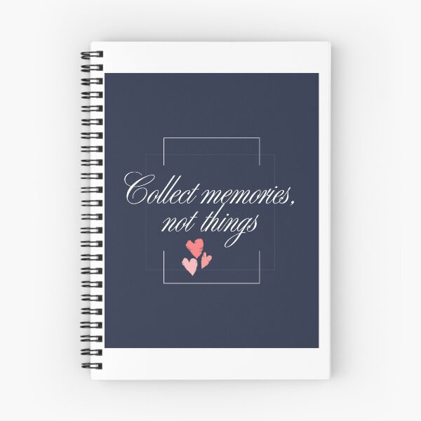 Item preview, Minimalist Script Quote: Collect Memories, Not Things designed and sold by KhanSketches.