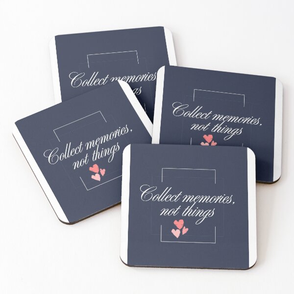 Item preview, Minimalist Script Quote: Collect Memories, Not Things designed and sold by KhanSketches.