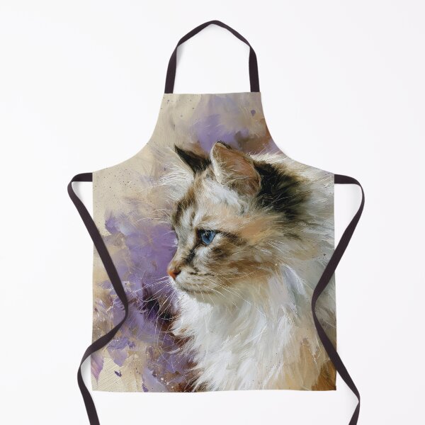 Item preview, Majestic Ragdoll Cat: Ethereal Watercolor Dream in Violet designed and sold by Paolo-Bandal.