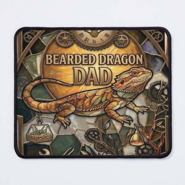 Item preview, Bearded Dragon Dad Steampunk Vintage Art designed and sold by BriSher.