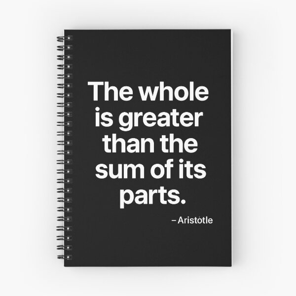 Item preview, Whole Greater Than Sum Aristotle Philosophy Quote  designed and sold by TshirtsLabs.