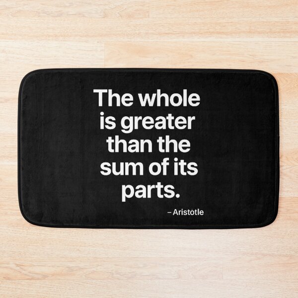 Item preview, Whole Greater Than Sum Aristotle Philosophy Quote  designed and sold by TshirtsLabs.