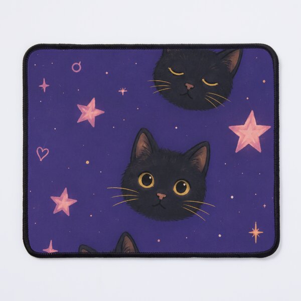 Item preview, Black Cats Celestial Stars iPhone Case | Cute Black Cat Galaxy Phone Case Aesthetic Purple designed and sold by IconicDesignsXd.