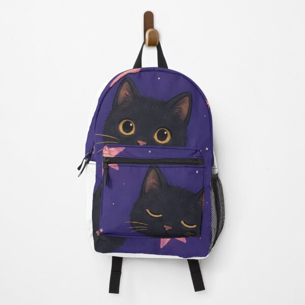 Item preview, Black Cats Celestial Stars iPhone Case | Cute Black Cat Galaxy Phone Case Aesthetic Purple designed and sold by IconicDesignsXd.