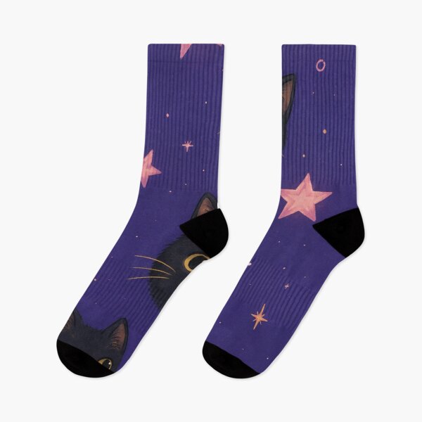 Item preview, Black Cats Celestial Stars iPhone Case | Cute Black Cat Galaxy Phone Case Aesthetic Purple designed and sold by IconicDesignsXd.