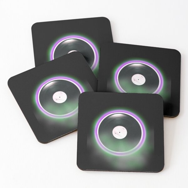 Item preview, Neon vinyln purple green synthwave smoke 80s Black designed and sold by Graphroad.