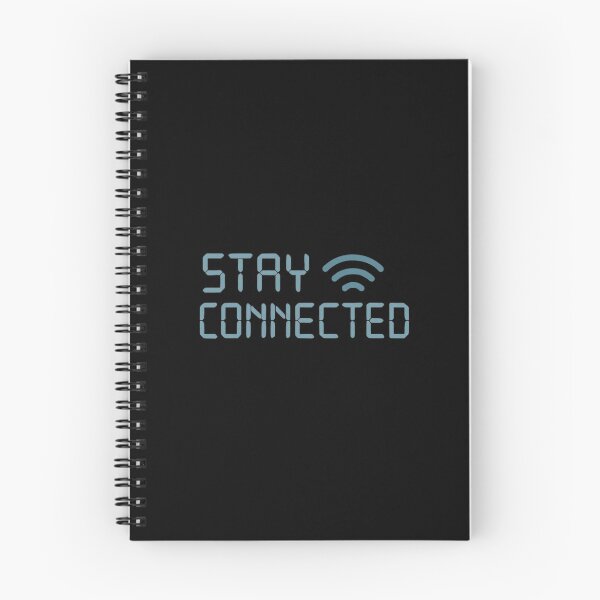 Item preview, Stay Connected Modern Tech Typography designed and sold by echoink-studio.