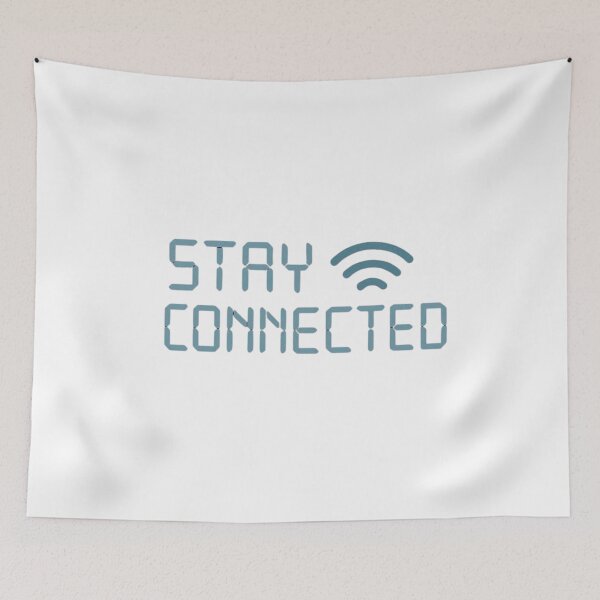 Item preview, Stay Connected Modern Tech Typography designed and sold by echoink-studio.