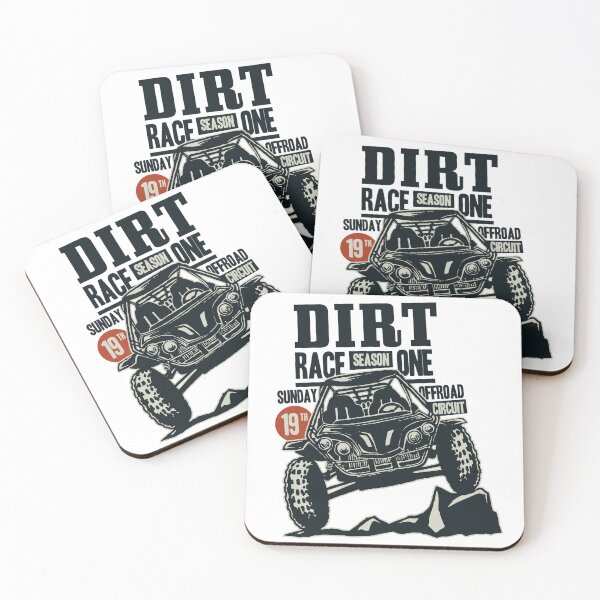 Item preview, Dark Off-Road Buggy Racing - Gritty Dirt Track Art designed and sold by 1001T-Shirt.