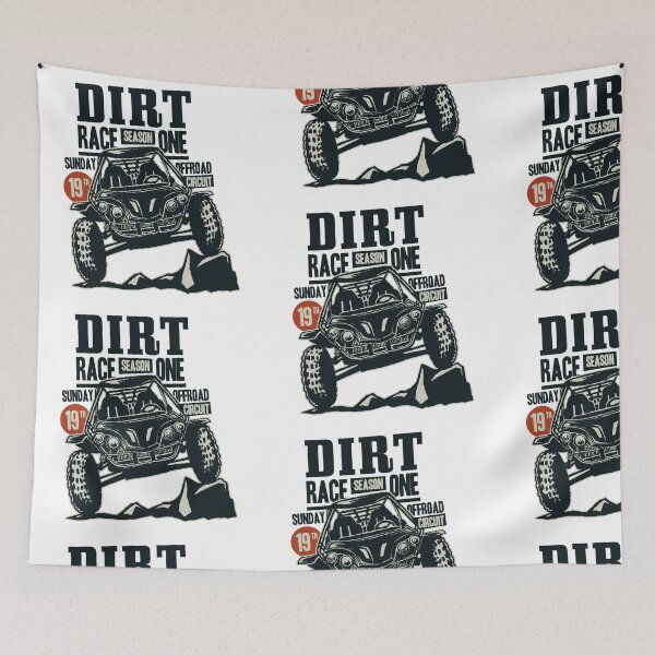 Item preview, Dark Off-Road Buggy Racing - Gritty Dirt Track Art designed and sold by 1001T-Shirt.