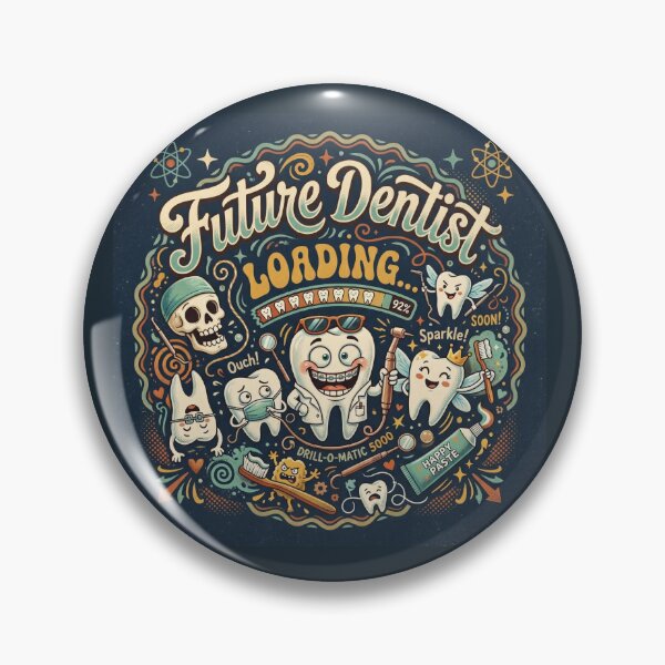 Item preview, Future Dentist Loading Funny Dental Sticker designed and sold by DrRanda.