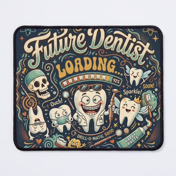 Item preview, Future Dentist Loading Funny Dental Sticker designed and sold by DrRanda.