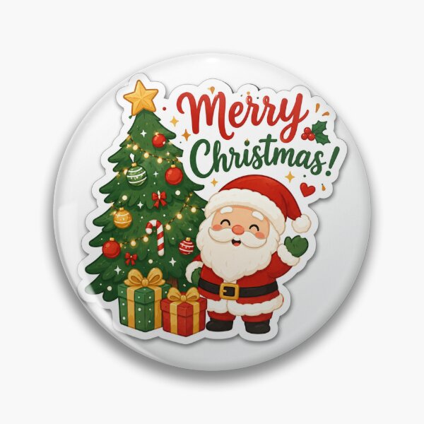 Item preview, Cute Merry Christmas Santa Claus Sticker Design designed and sold by stickyverselab.