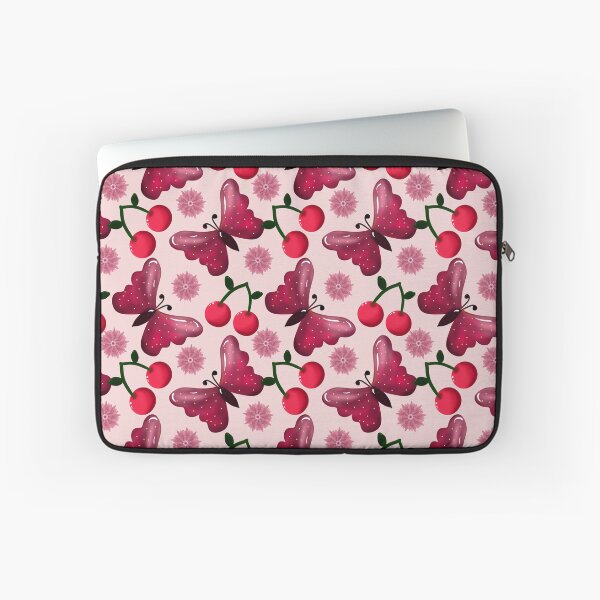 Item preview, Cherry Butterfly Kawaii Seamless Pattern designed and sold by HopeAndHustle.