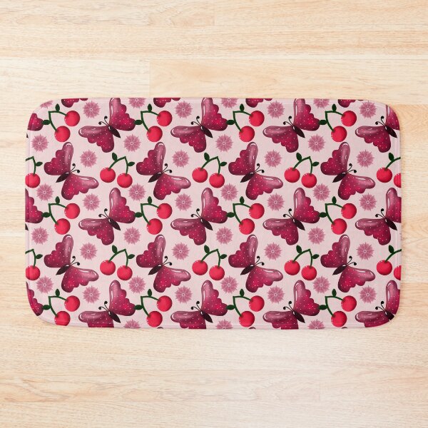 Item preview, Cherry Butterfly Kawaii Seamless Pattern designed and sold by HopeAndHustle.