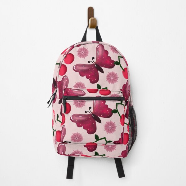 Item preview, Cherry Butterfly Kawaii Seamless Pattern designed and sold by HopeAndHustle.