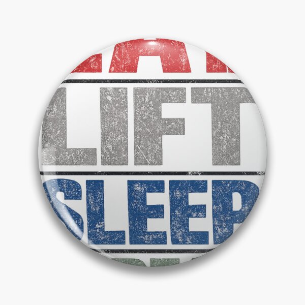 Item preview, Eat Lift Sleep Repeat Gym Workout Motivation designed and sold by redsharkuk.