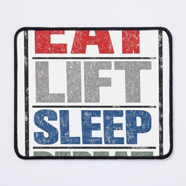 Item preview, Eat Lift Sleep Repeat Gym Workout Motivation designed and sold by redsharkuk.