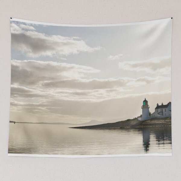 Item preview, Lighthouse on Loch Awe, Golden Hour Scottish Highlands designed and sold by CCWorkfloor.