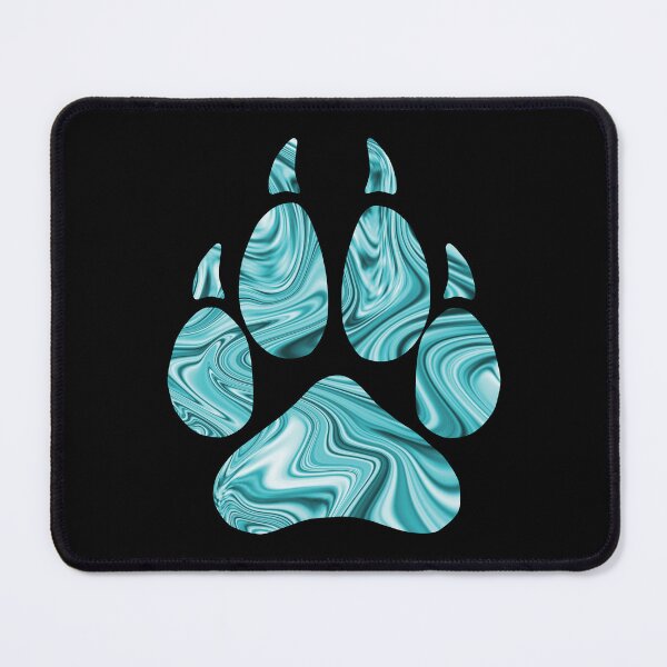 Item preview, Blue Liquid Marble Wolf Paw designed and sold by geraldineMS.