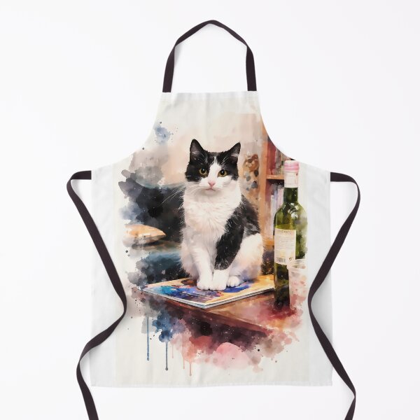Artikelvorschau, Katze auf einem Tisch mit Wein entworfen und verkauft von cuprum.