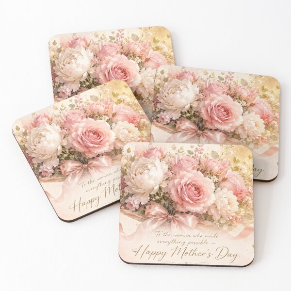 Item preview, Elegant Floral Mother’s Day Greeting Card – Romantic Watercolor Bouquet Art designed and sold by IconicDesignsXd.