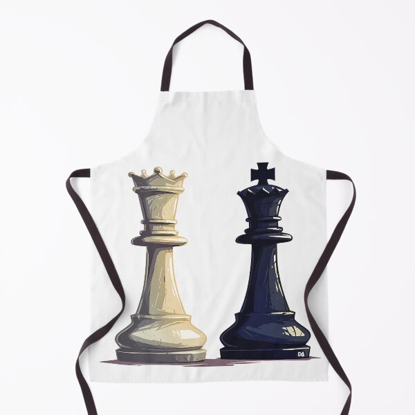 Item preview, Chess King and Queen Strategy Illustration Minimalist Game Art designed and sold by DesignArtist.ia.