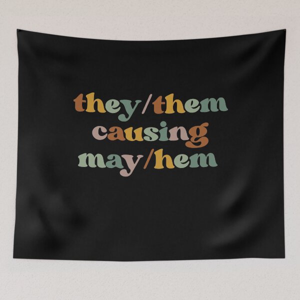 Item preview, They/Them Causing May/Hem Shirt Funny Pride Month  designed and sold by faridman.