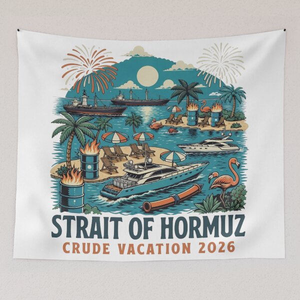 Item preview, Strait of Hormuz - Crude Vacation 2026 designed and sold by CELTIC-DESIGNS.