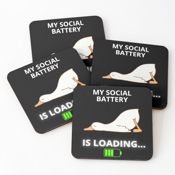 Item preview, Funny Goose Social Battery Loading designed and sold by ContigoART.