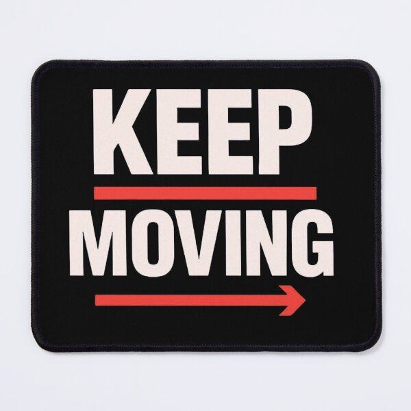 Item preview, Keep Moving Active Lifestyle Typography designed and sold by echoink-studio.