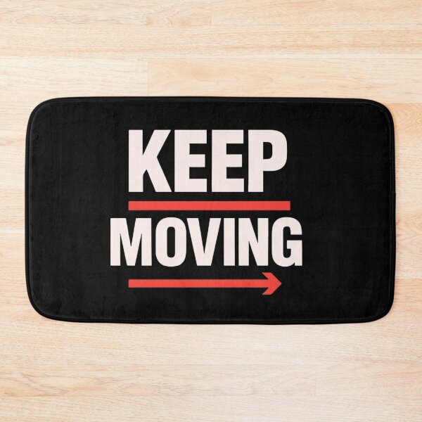 Item preview, Keep Moving Active Lifestyle Typography designed and sold by echoink-studio.