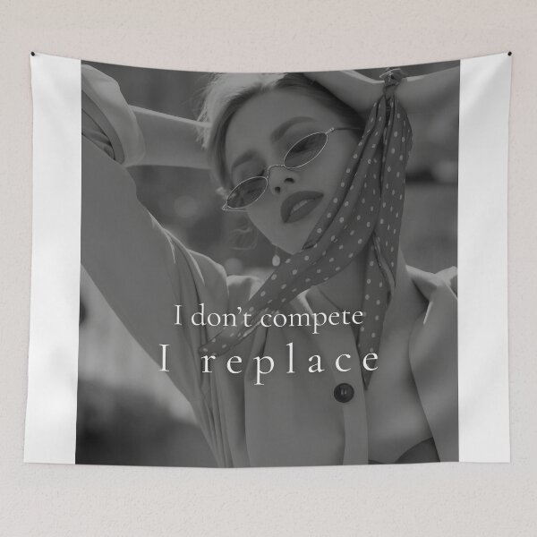 Item preview, I Don’t Compete I Replace – Minimal Fashion Quote Aesthetic designed and sold by Ve & Co.