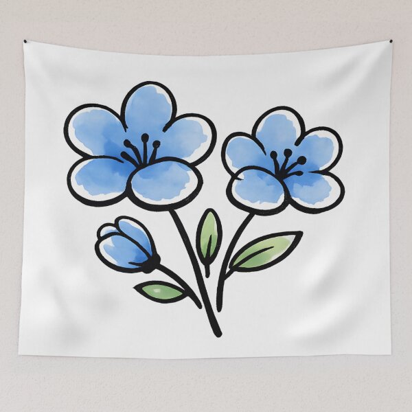 Item preview, Blue Flower  designed and sold by GraphicsClub.