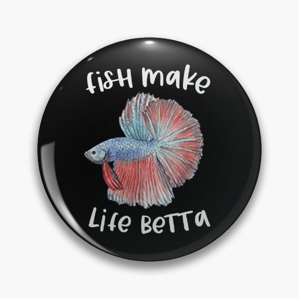 Item preview, Fish Make Life Betta - Cute Siamese Fighting Fish Pun designed and sold by haitrieuic96.