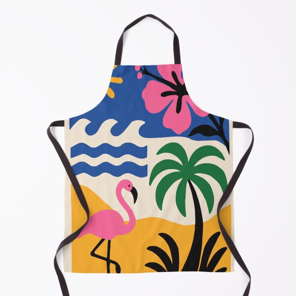 Item preview, Modern Tropical Flamingo - Abstract Pink Hibiscus Coastal Art designed and sold by AliAltinelArt.