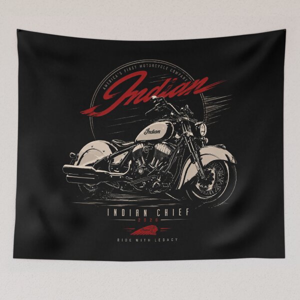 Item preview, Indian Chief 2026 Classic Motorcycle Dark Aesthetic designed and sold by EdGraphy.