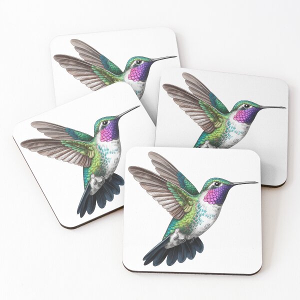 Item preview, Hummingbird flying, small colorful summer exotic bird designed and sold by wizard-work.