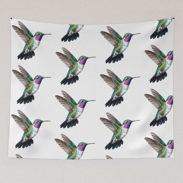 Item preview, Hummingbird flying, small colorful summer exotic bird designed and sold by wizard-work.