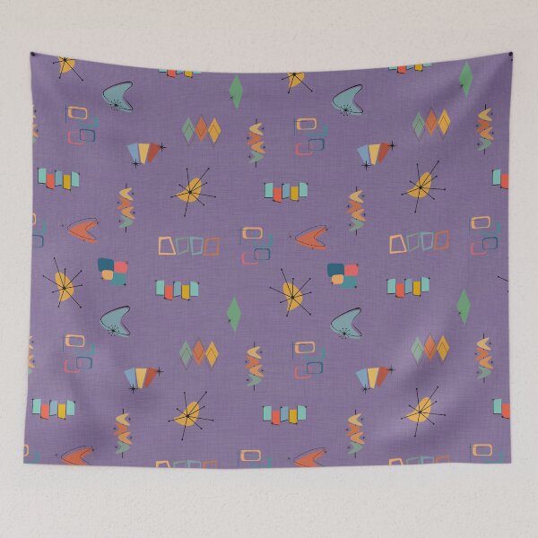 Item preview, Mid Century Modern Textured Purple designed and sold by KSimpson838.