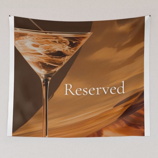 Item preview, Luxury Cocktail Glass Wall Art | Amber Abstract Martini Aesthetic designed and sold by Ve state official.