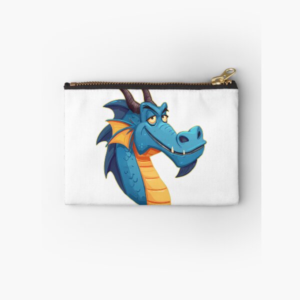 Item preview, Cool Blue Dragon Mascot Funny Mythical Creature Cartoon Design designed and sold by DesignArtist.ia.