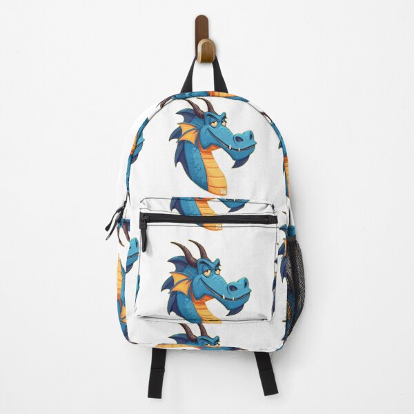 Item preview, Cool Blue Dragon Mascot Funny Mythical Creature Cartoon Design designed and sold by DesignArtist.ia.